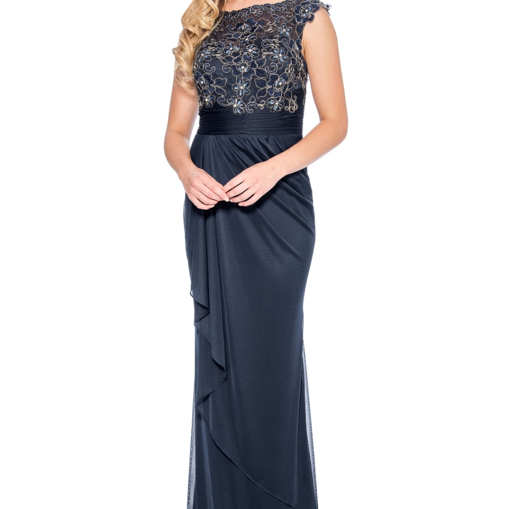 Nwt Decode 1.8 Long Evening Gown Size 2 Navy